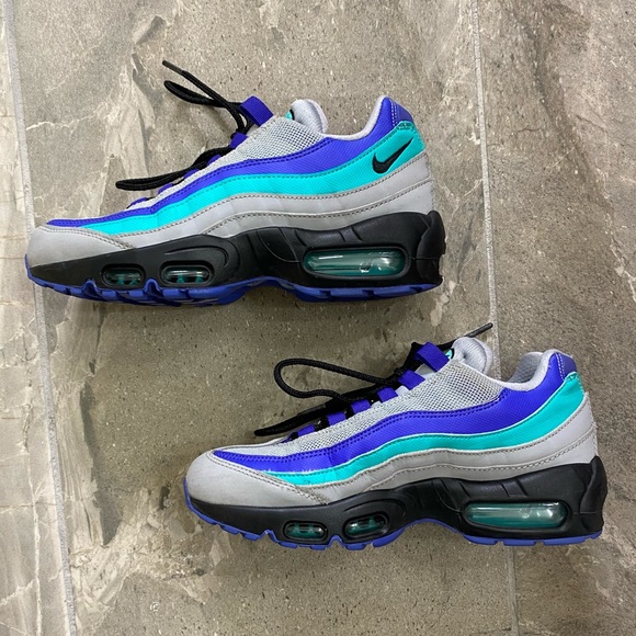 Nike Air Max 95 Wolf Grey Grape Men’s Size 5 - Picture 6 of 9